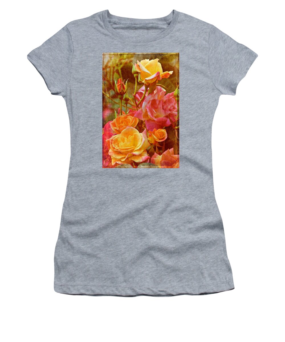 Floral Women's T-Shirt featuring the photograph Rose 272 by Pamela Cooper