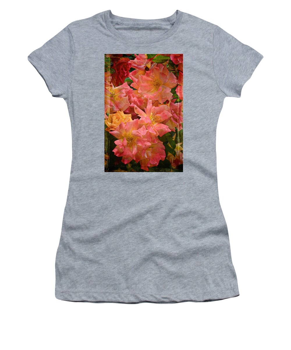 Floral Women's T-Shirt featuring the photograph Rose 301 by Pamela Cooper