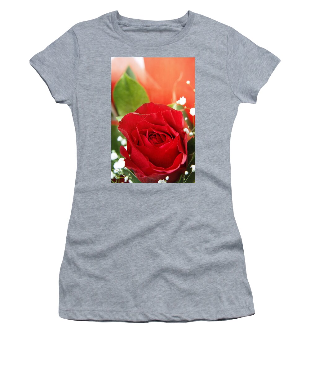 Beautiful Women's T-Shirt featuring the photograph Rose by Les Cunliffe