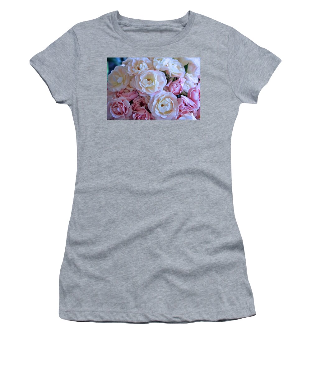 Rose Women's T-Shirt featuring the photograph Roses on the Veranda by Carol Groenen