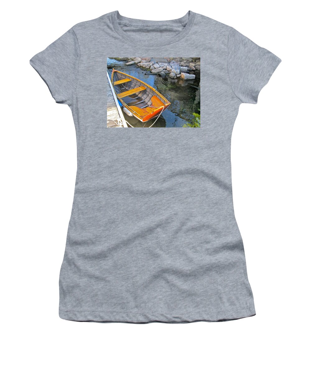 Photography Women's T-Shirt featuring the photograph Row Boat by Mike Reilly