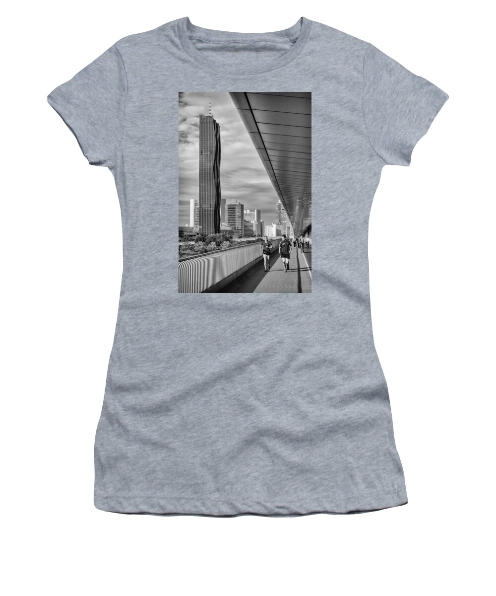 Run Women's T-Shirt featuring the photograph Run across Viena by Pablo Lopez