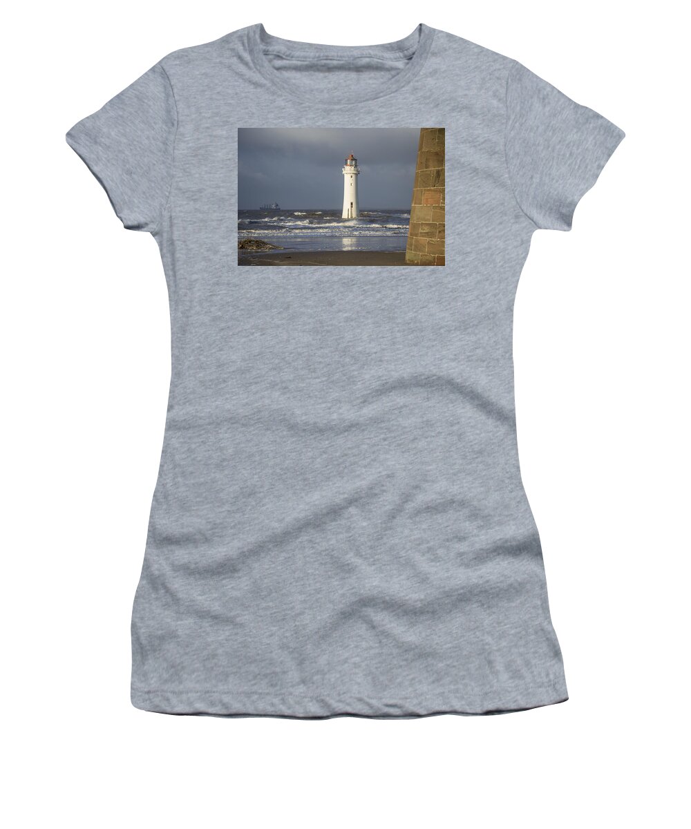 Sea Women's T-Shirt featuring the photograph Safely Past by Spikey Mouse Photography