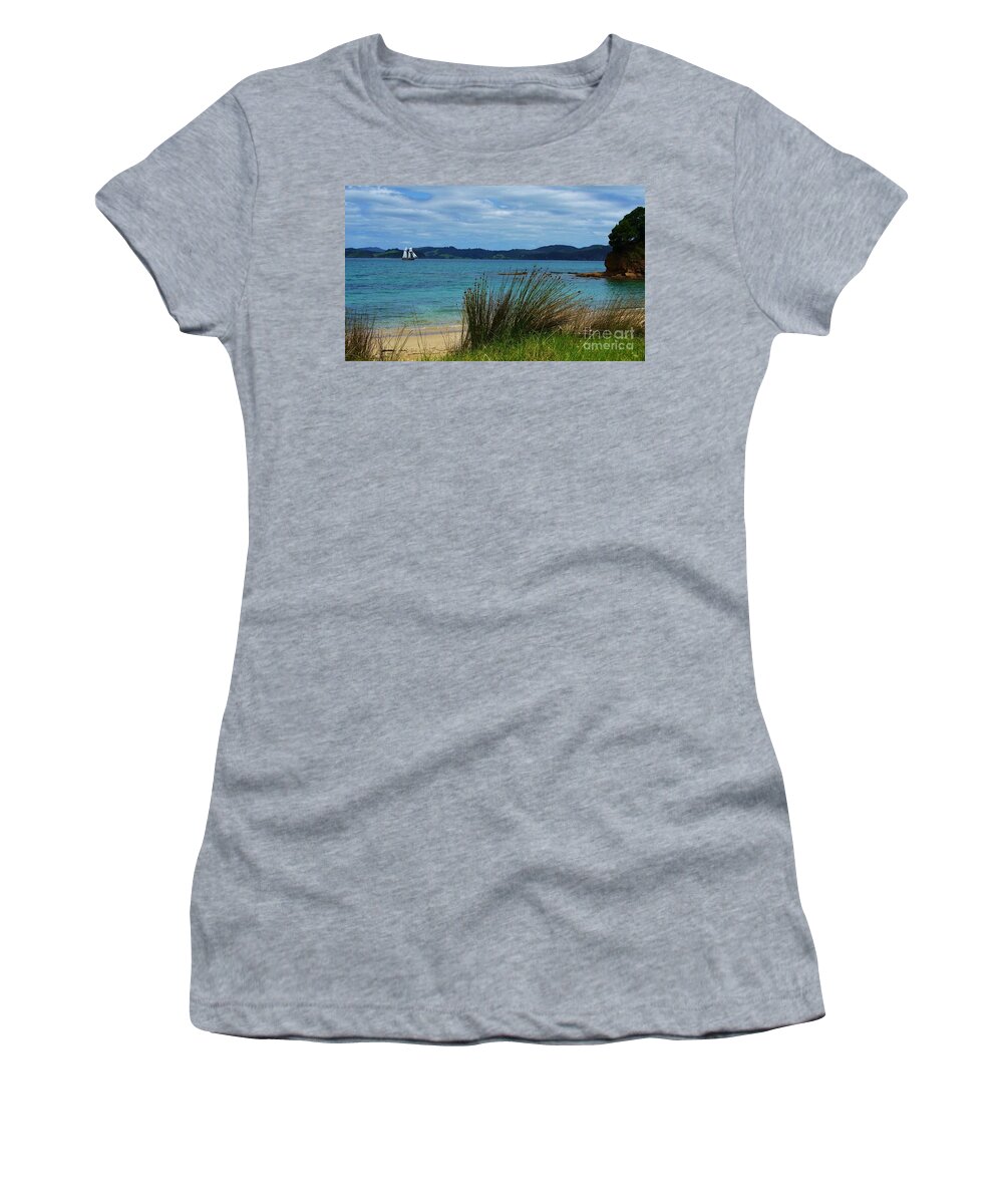Bay Of Islands Women's T-Shirt featuring the photograph Bay of Islands #1 by Michele Penner