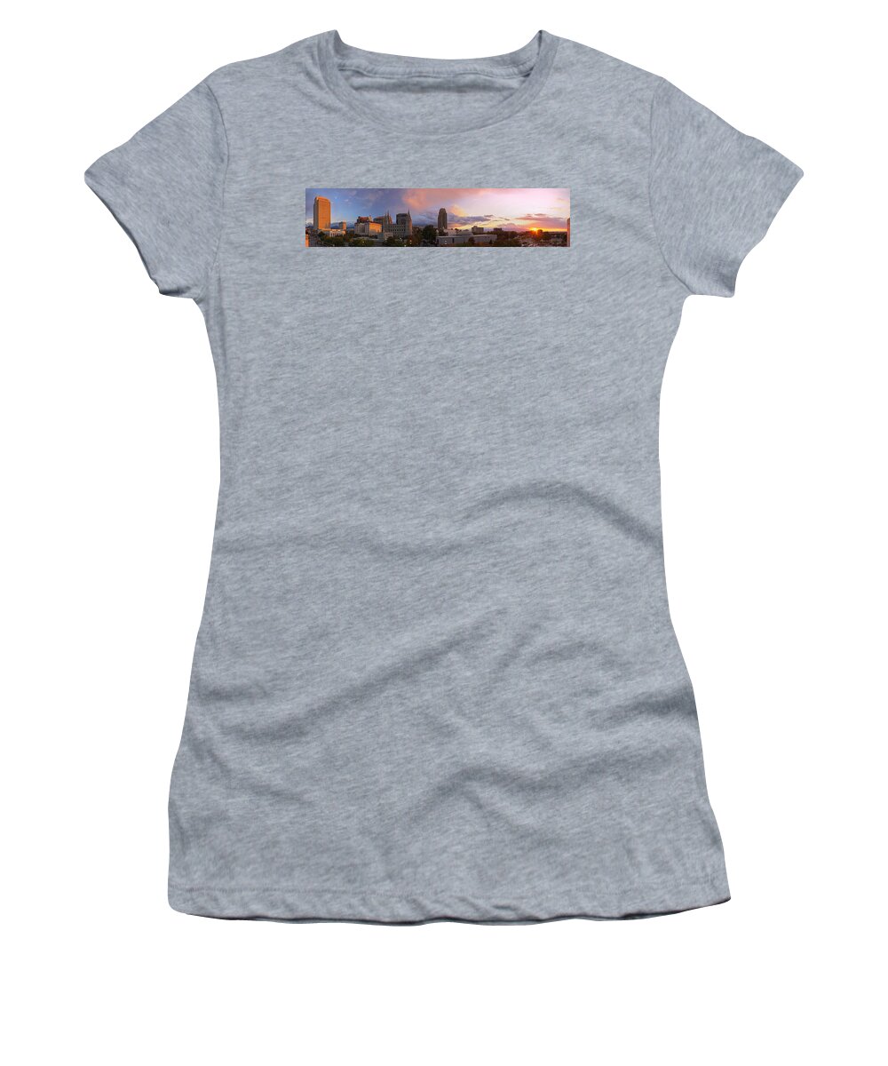 Salt Lake City Women's T-Shirt featuring the photograph Salt Lake City Sunset by Dustin LeFevre
