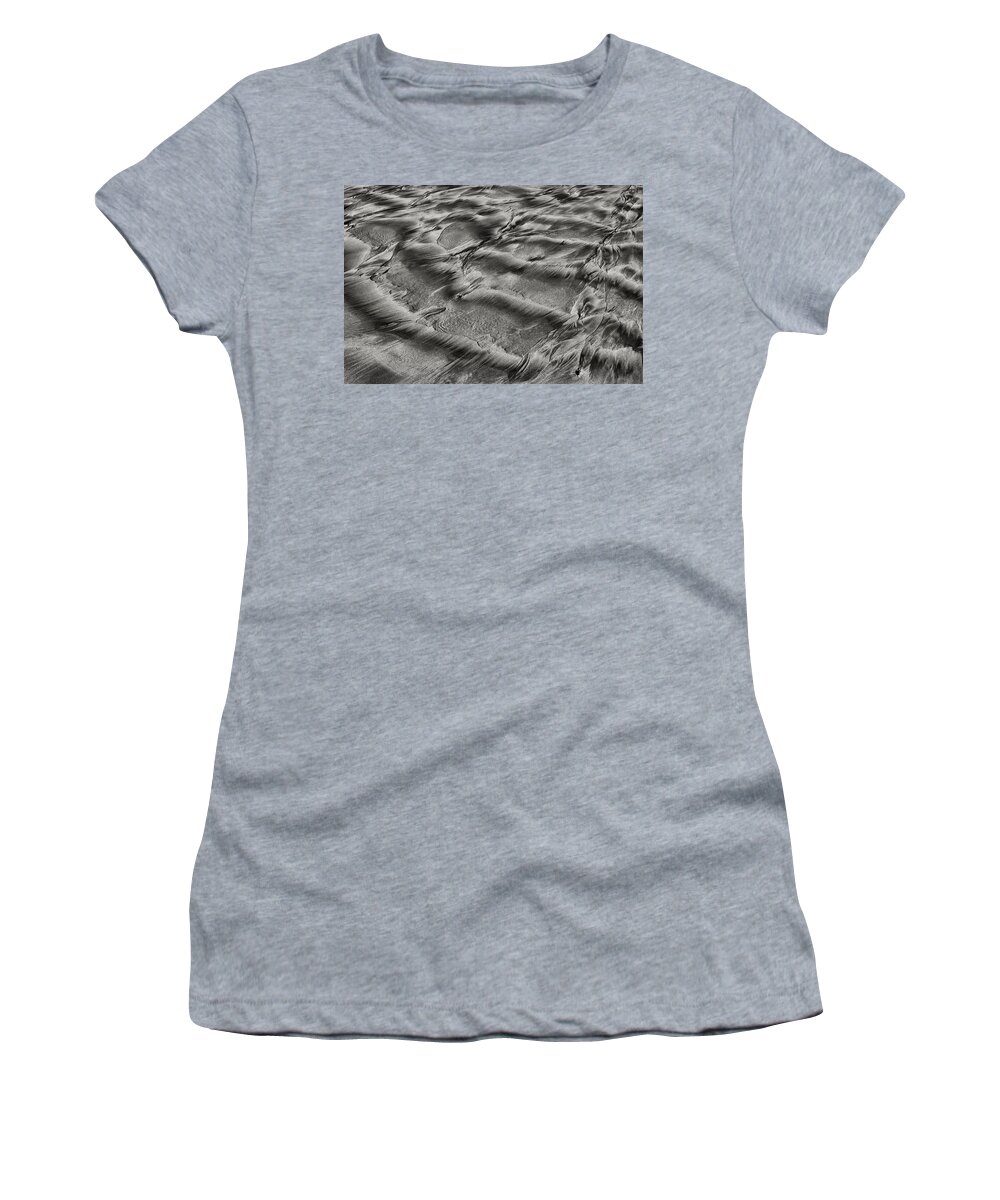 Sand Women's T-Shirt featuring the photograph Sand Patterns 1 by Robert Woodward