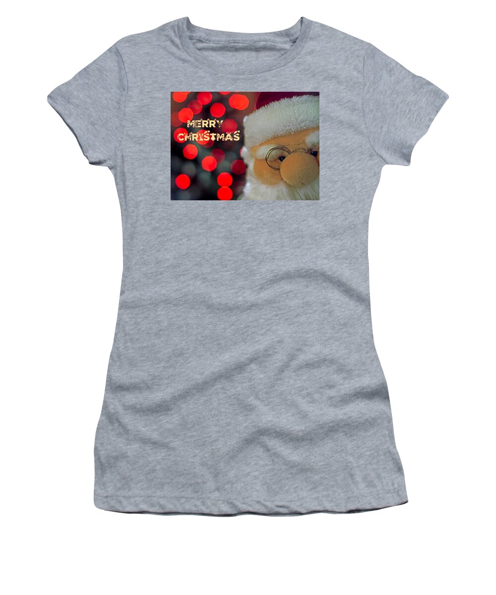 Santa Women's T-Shirt featuring the photograph Santa by Spikey Mouse Photography