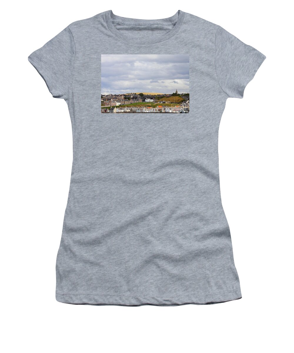 Architecture Women's T-Shirt featuring the photograph Seaside Town of Cullen by Diane Macdonald