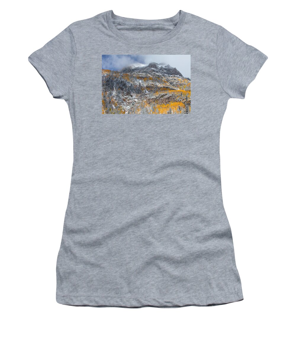 Colorado Landscapes Women's T-Shirt featuring the photograph Seasonal Chaos by Darren White