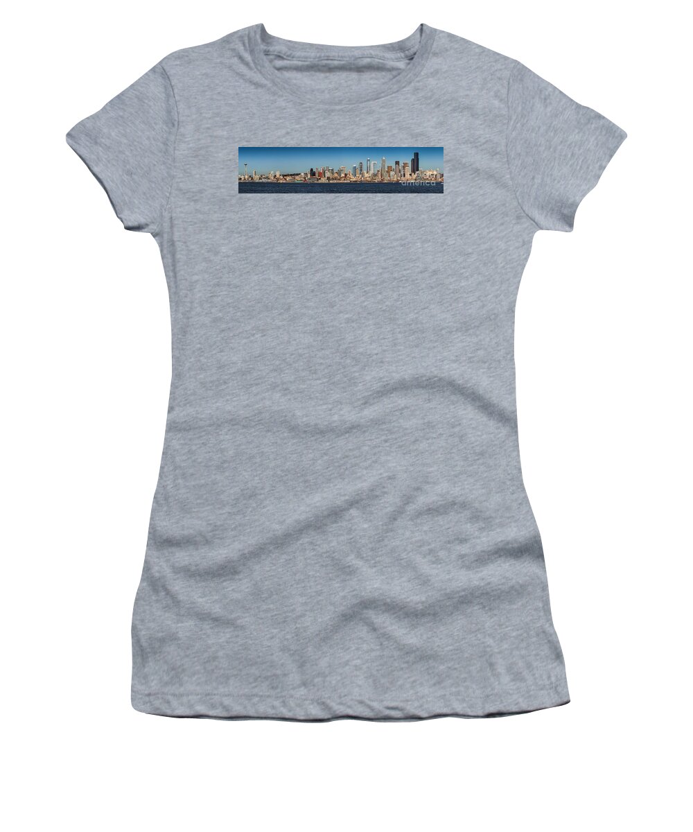 Seattle Women's T-Shirt featuring the photograph Seattle Washington by Brian Jannsen