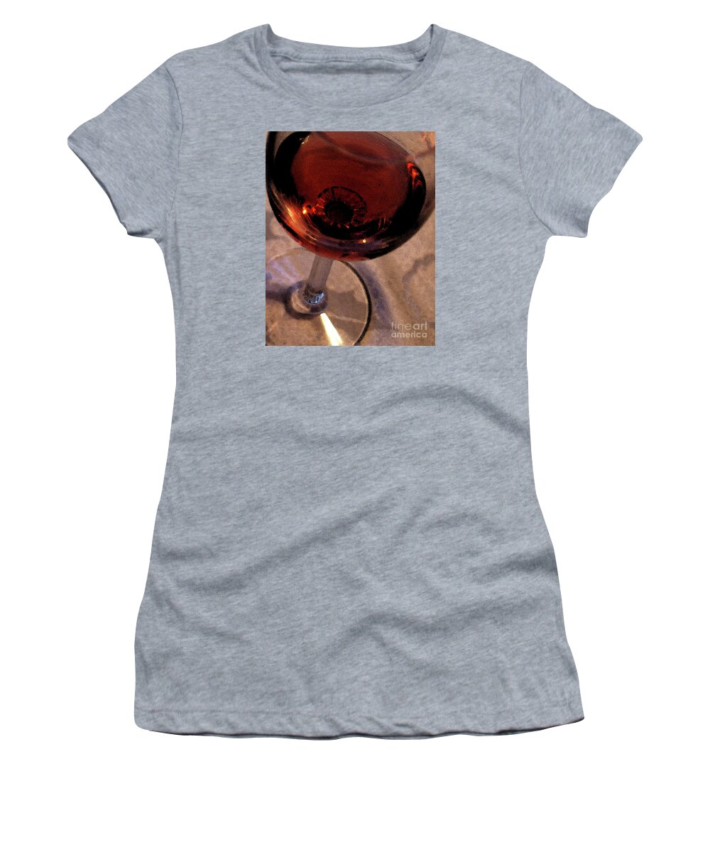 Crystal Women's T-Shirt featuring the photograph Seeking Visions in the Depths of Amber by Linda Shafer