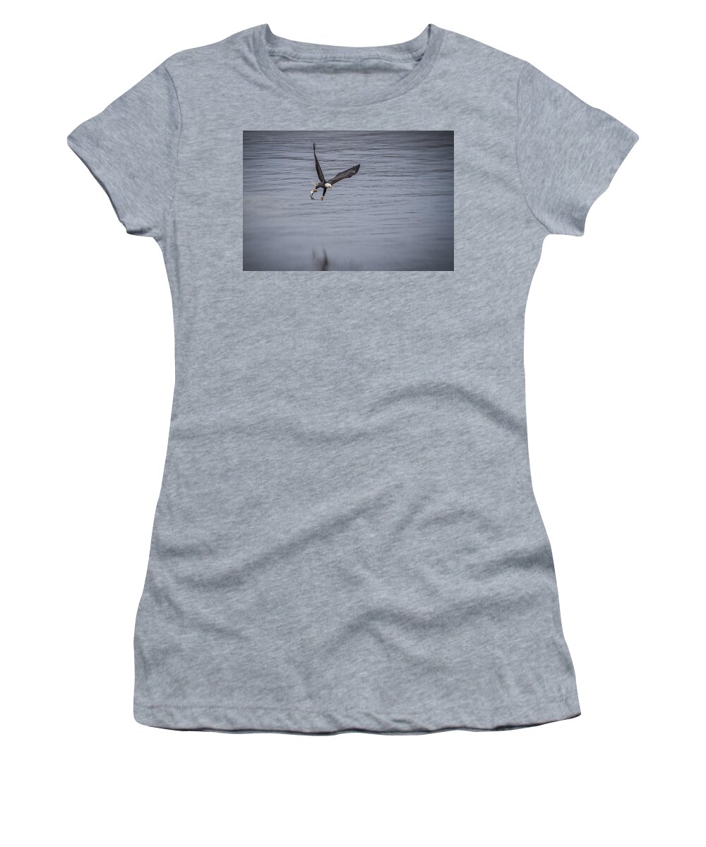 2014 Women's T-Shirt featuring the photograph Serving fish take two by Eduard Moldoveanu