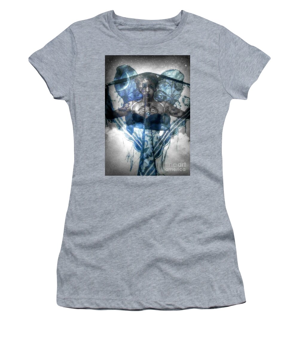  Women's T-Shirt featuring the photograph The Moonlight by Jessica S
