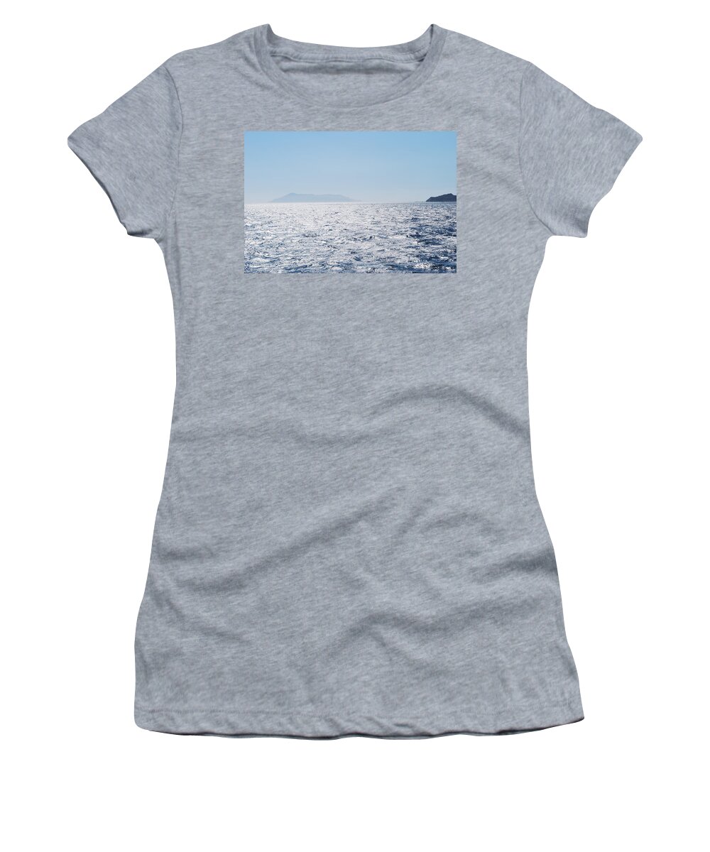 Shining Sea Women's T-Shirt featuring the photograph Shining Sea by George Katechis