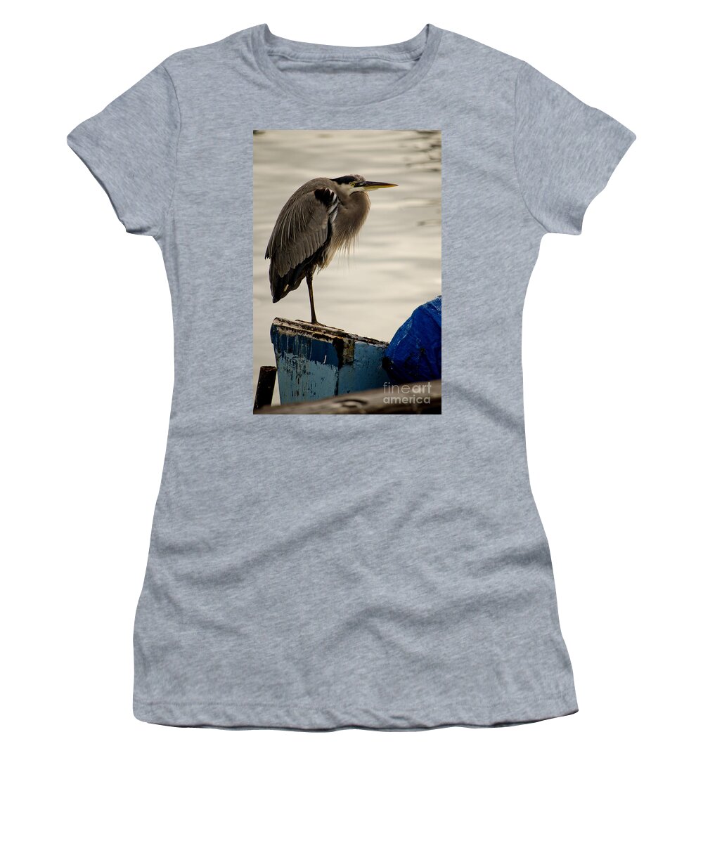 Great Women's T-Shirt featuring the photograph Sittin' on the Dock of the Bay by Donna Greene