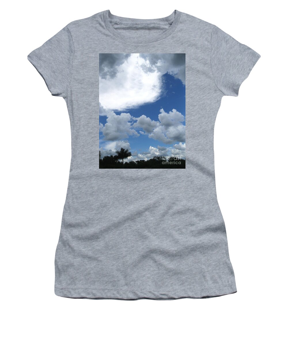Sky Women's T-Shirt featuring the photograph Sky View by Oksana Semenchenko