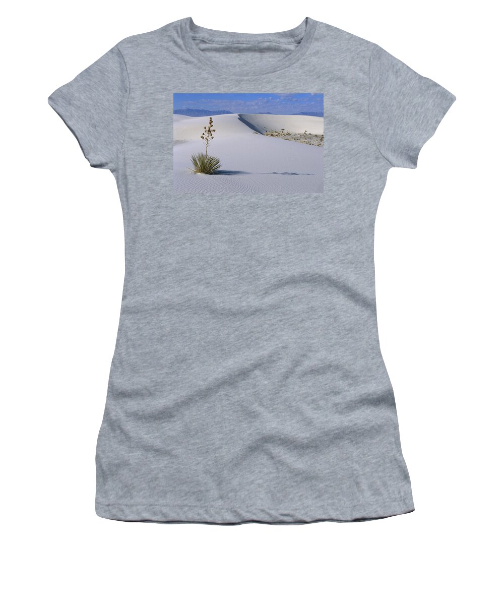 00198313 Women's T-Shirt featuring the photograph Soaptree Yucca at White Sands NM by Konrad Wothe