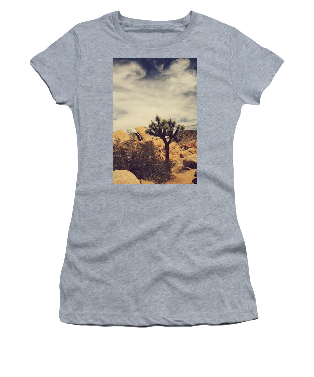 Joshua Tree National Park Women's T-Shirt featuring the photograph Solitary Man by Laurie Search