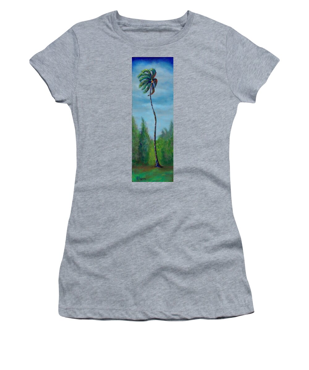  Women's T-Shirt featuring the painting Solitude by Kerri Meehan