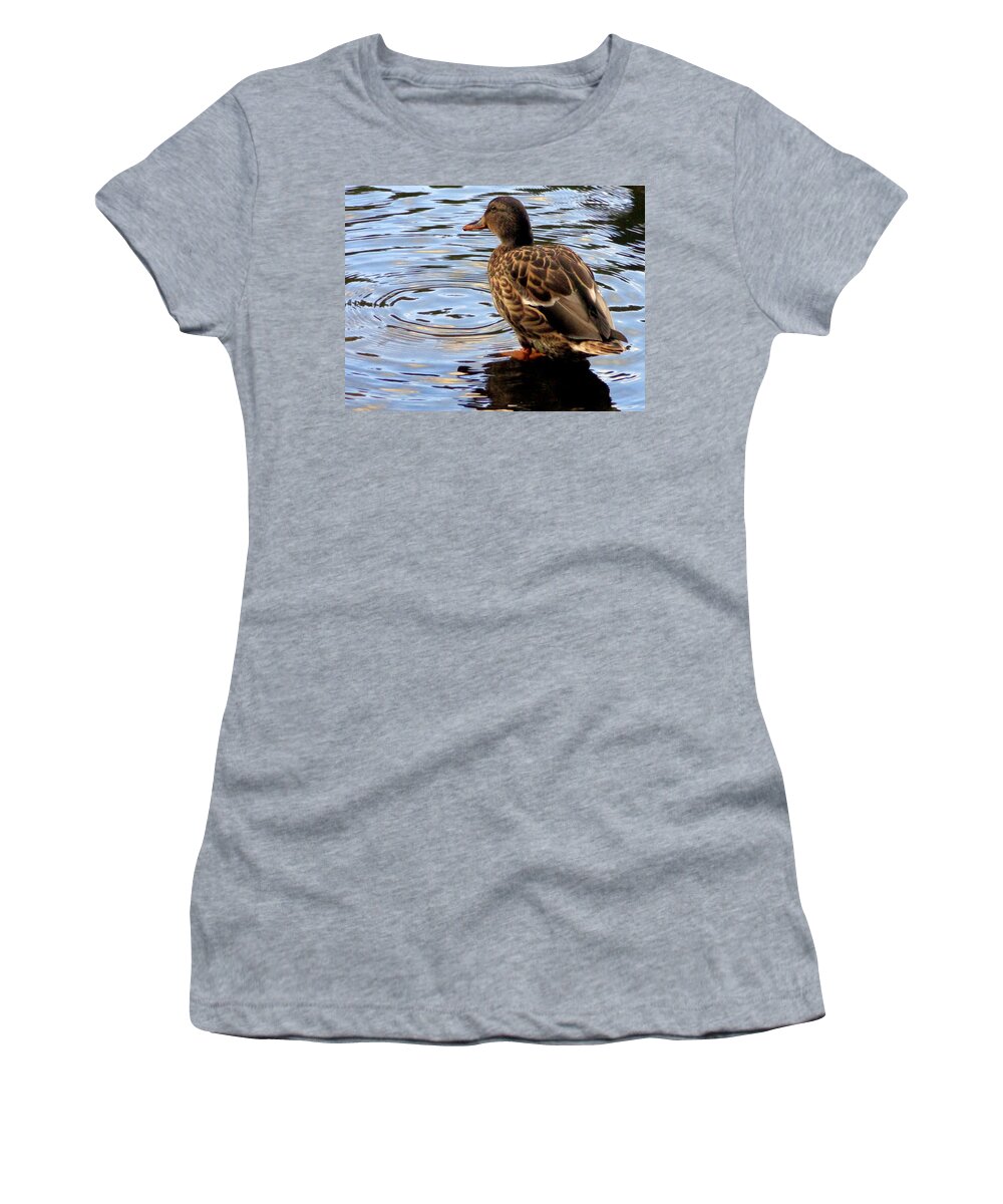 Skompski Women's T-Shirt featuring the photograph Splish Splash by Joseph Skompski