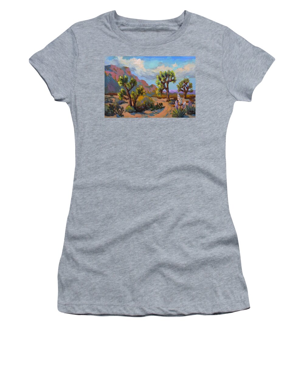 Spring Women's T-Shirt featuring the painting Spring at Joshua by Diane McClary