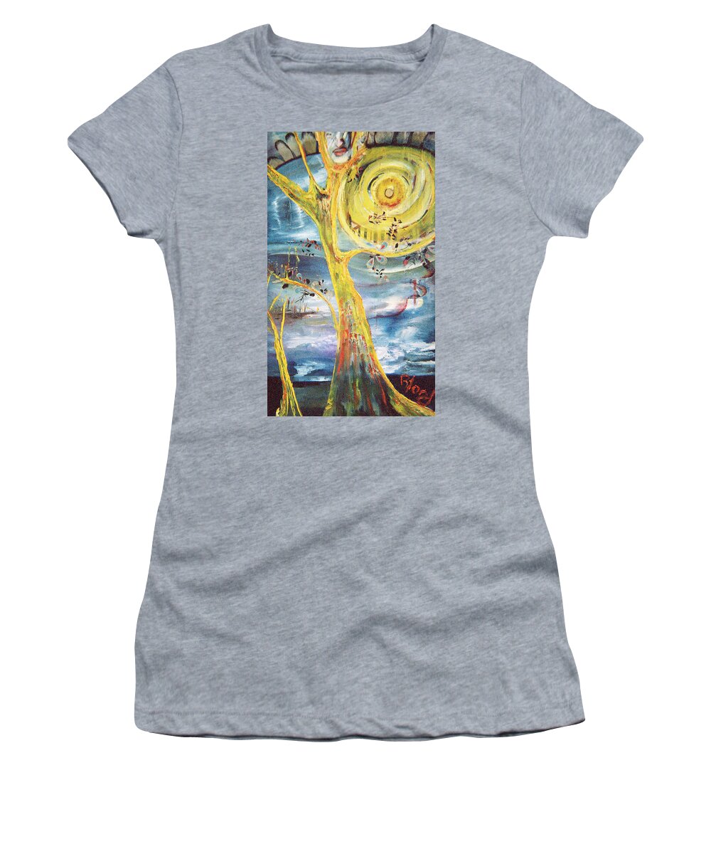 Impressionism Women's T-Shirt featuring the painting Spring Glory by Peggy Blood