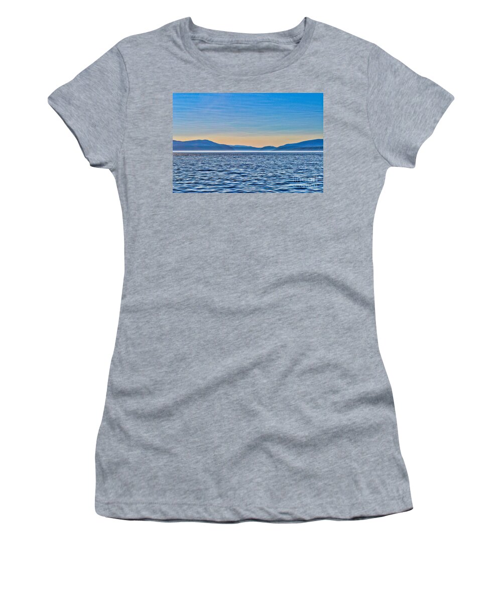 Seaway Women's T-Shirt featuring the photograph St. Lawrence Seaway by Bianca Nadeau