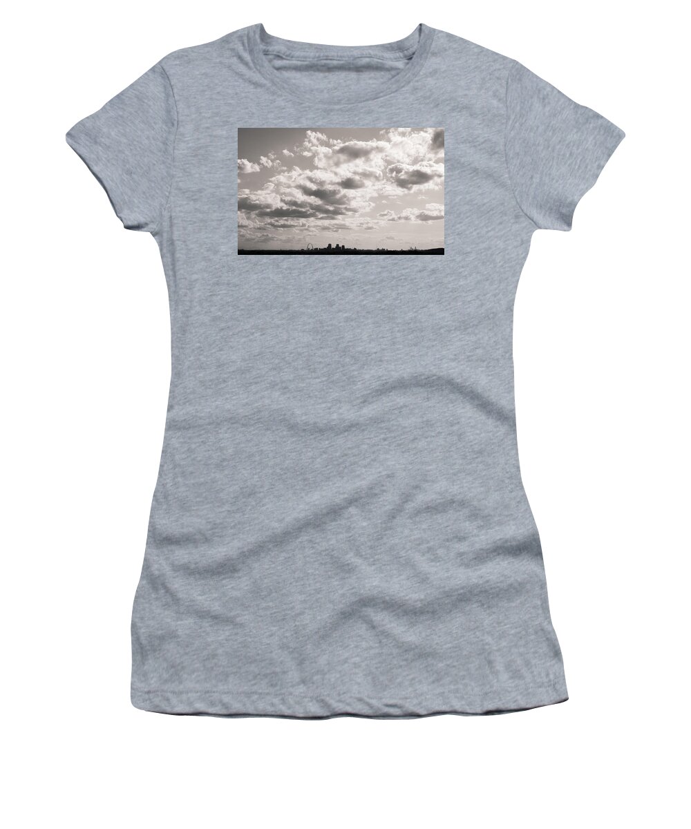 St. Louis Women's T-Shirt featuring the photograph St. Louis - Perspective by Scott Rackers