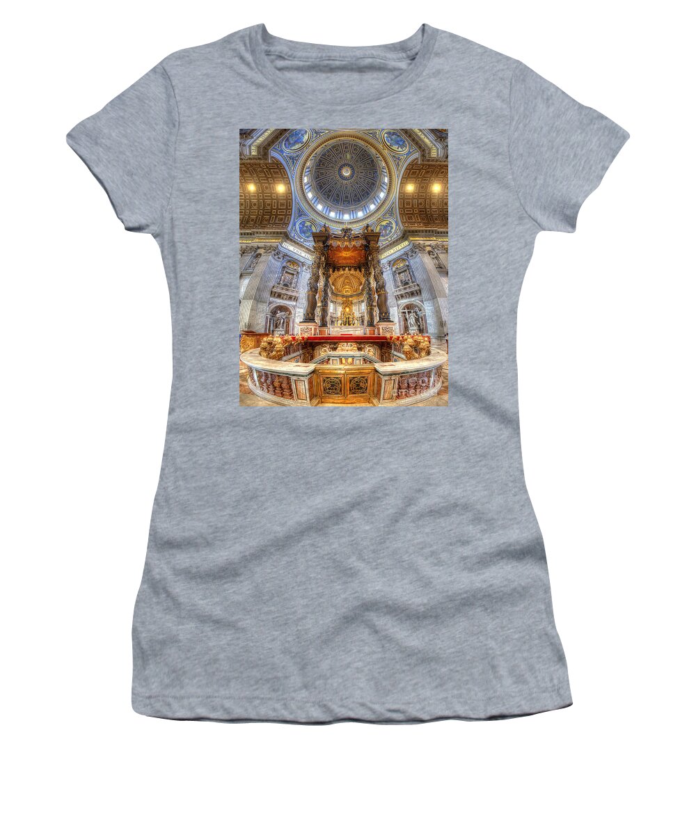 Yhun Suarez Women's T-Shirt featuring the photograph St Peter's Basilica by Yhun Suarez