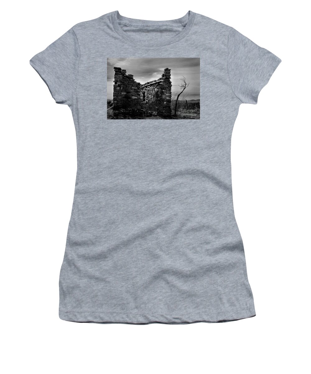Photograph Women's T-Shirt featuring the photograph Standing in Silence by Vicki Pelham