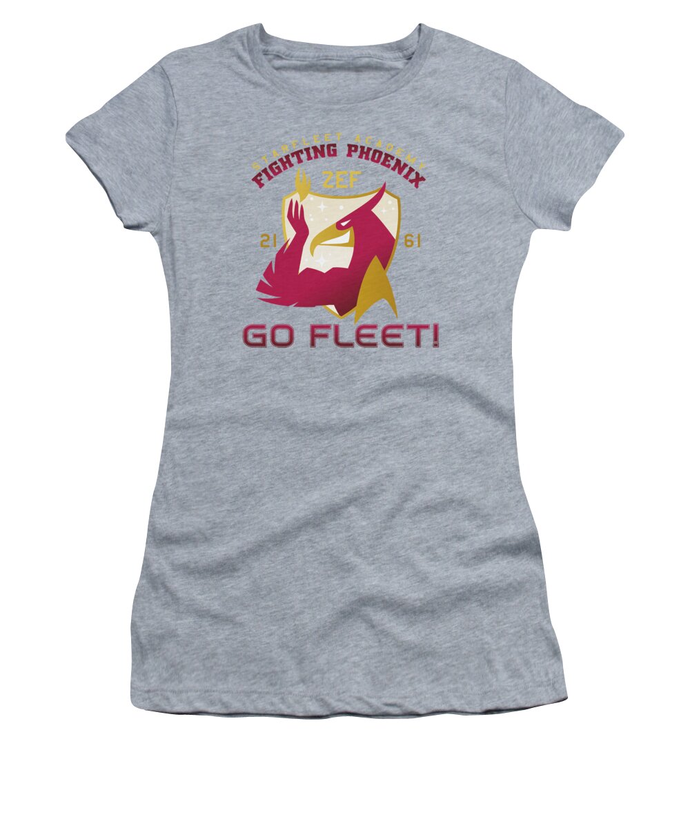 Star Trek Women's T-Shirt featuring the digital art Star Trek - Fighting Phoenix by Brand A
