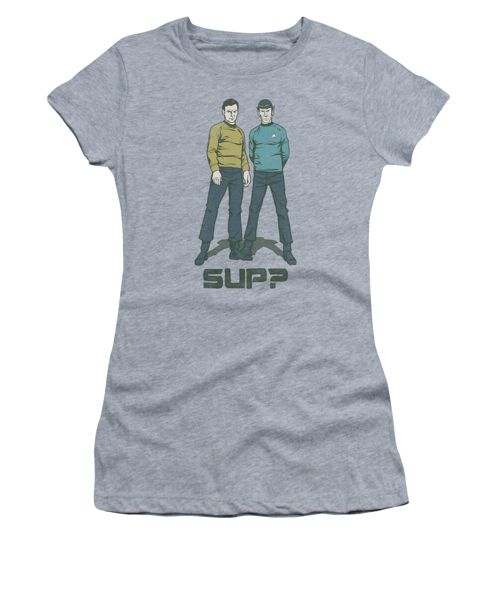 Star Trek Women's T-Shirt featuring the digital art Star Trek - Sup by Brand A