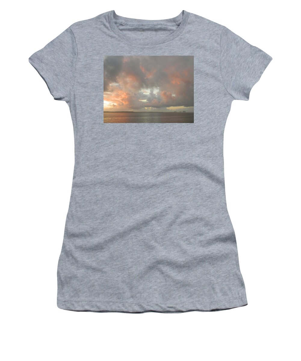 Sunset Women's T-Shirt featuring the photograph Starting of Funnel Cloud by Gallery Of Hope 