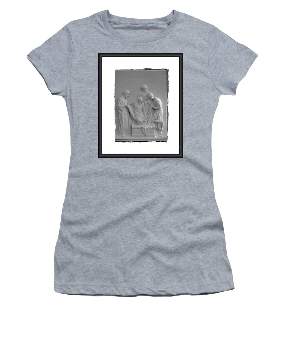 Stations Of The Cross Women's T-Shirt featuring the photograph Station X I V by Sharon Elliott