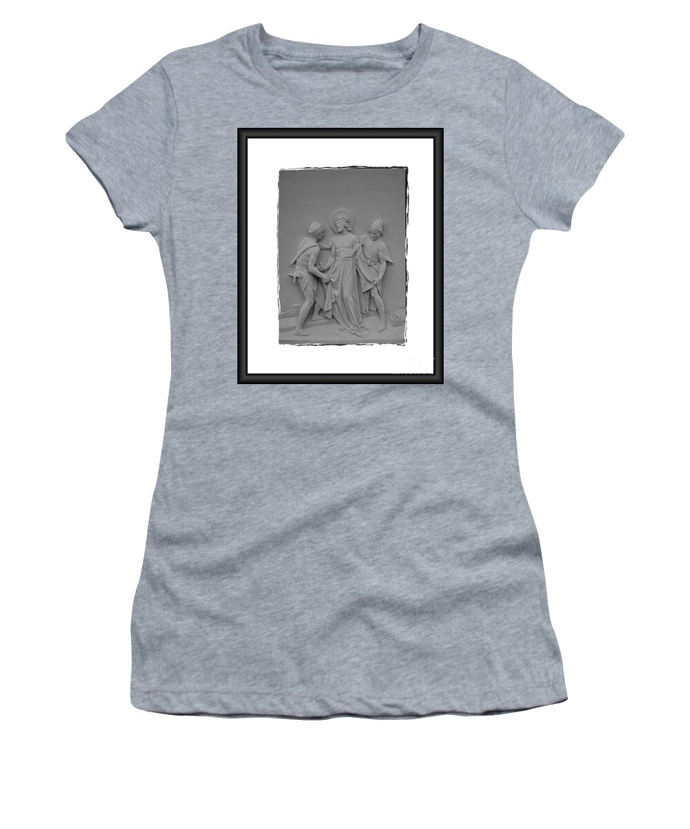 Stations Of The Cross Women's T-Shirt featuring the photograph Station X by Sharon Elliott