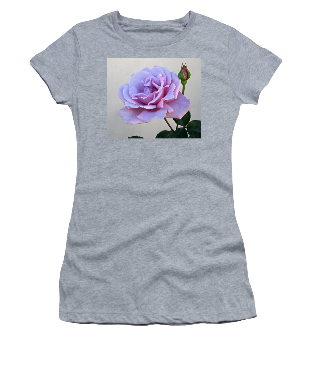 Rose Women's T-Shirt featuring the photograph Sterling Silver by Jay Milo