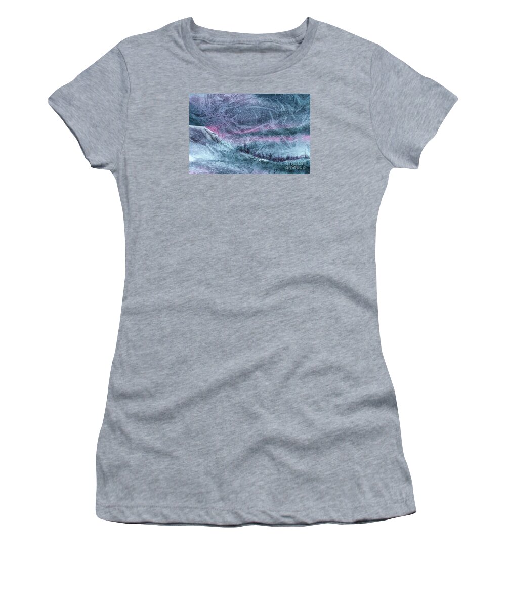 Storm Women's T-Shirt featuring the painting Storm by Lynn Quinn