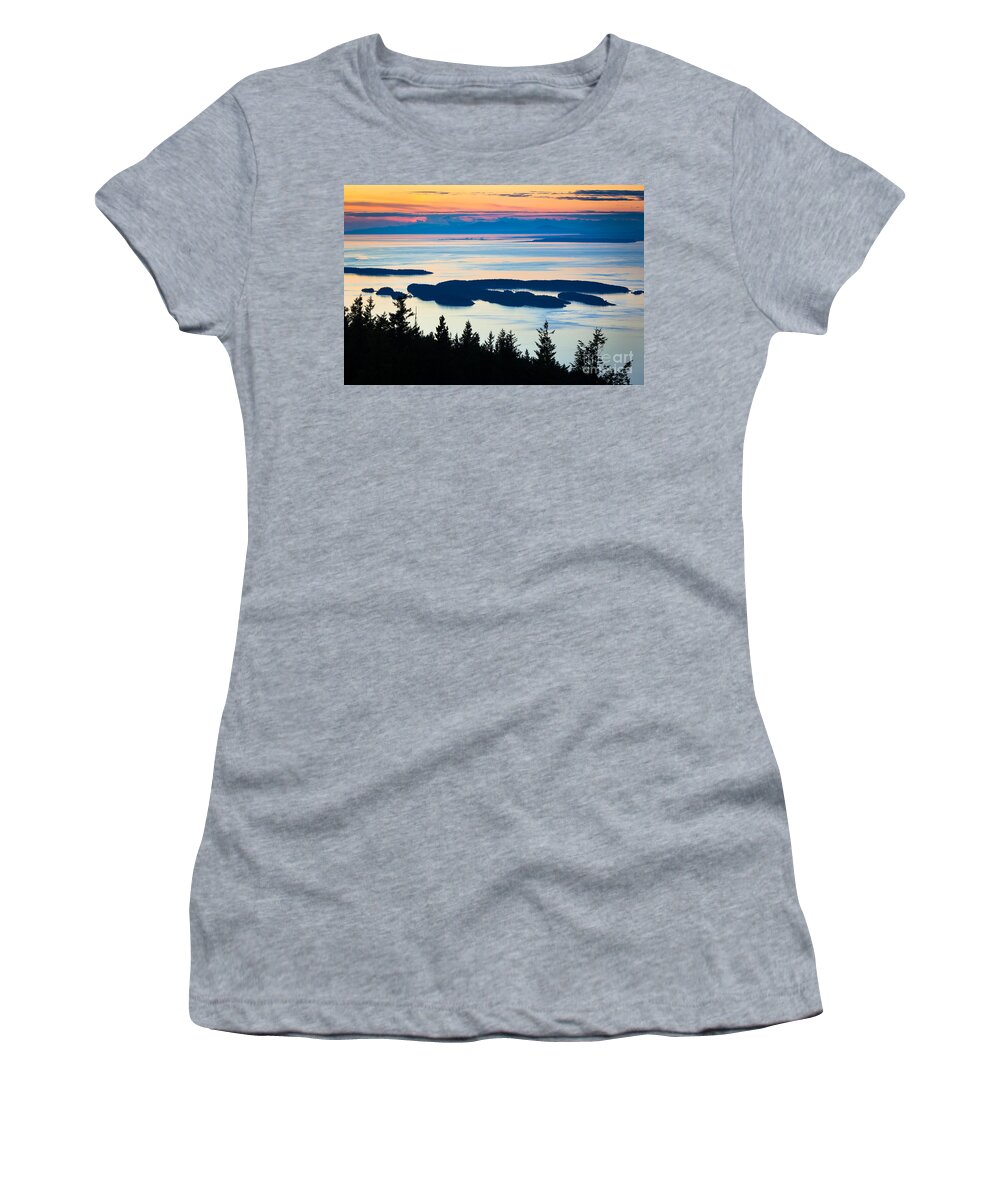 America Women's T-Shirt featuring the photograph Sucia Island by Inge Johnsson