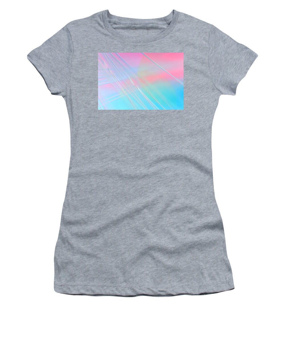 Abstract Women's T-Shirt featuring the photograph Summer Breeze by Dazzle Zazz