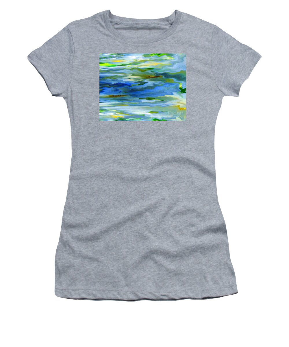 Organic Impressions Collection Women's T-Shirt featuring the photograph Sun Ray Reflection by Cedric Hampton