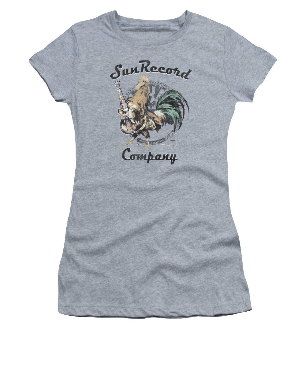 Sun Record Company Women's T-Shirt featuring the digital art Sun - Rockin Rooster Logo by Brand A