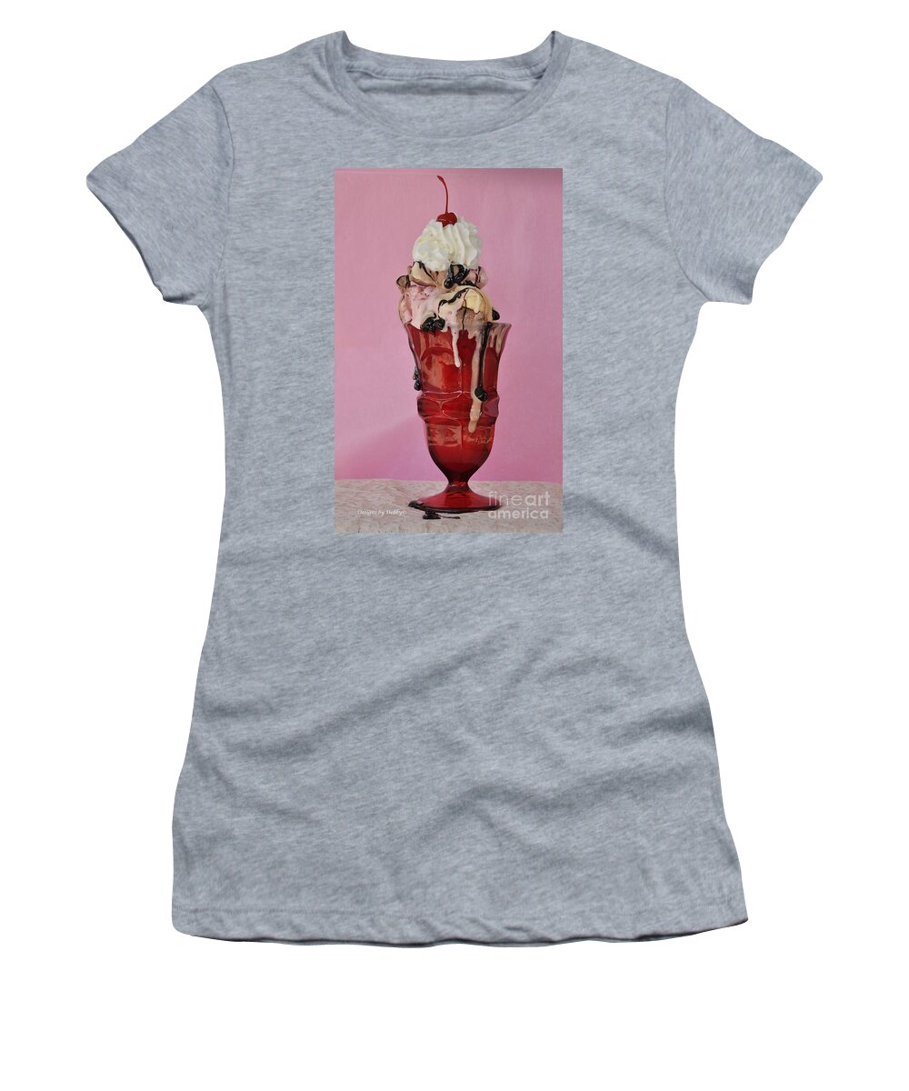 Sundae Women's T-Shirt featuring the photograph Sundae Anyone? by Debby Pueschel