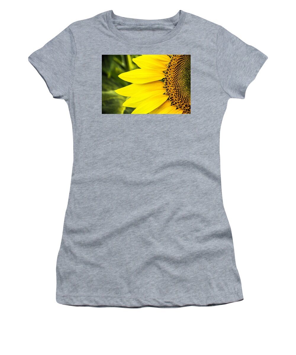 Steven Bateson Women's T-Shirt featuring the photograph Sunflower Sunshine by Steven Bateson