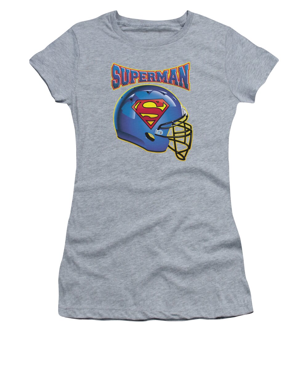 Superman Women's T-Shirt featuring the digital art Superman - Helmet by Brand A