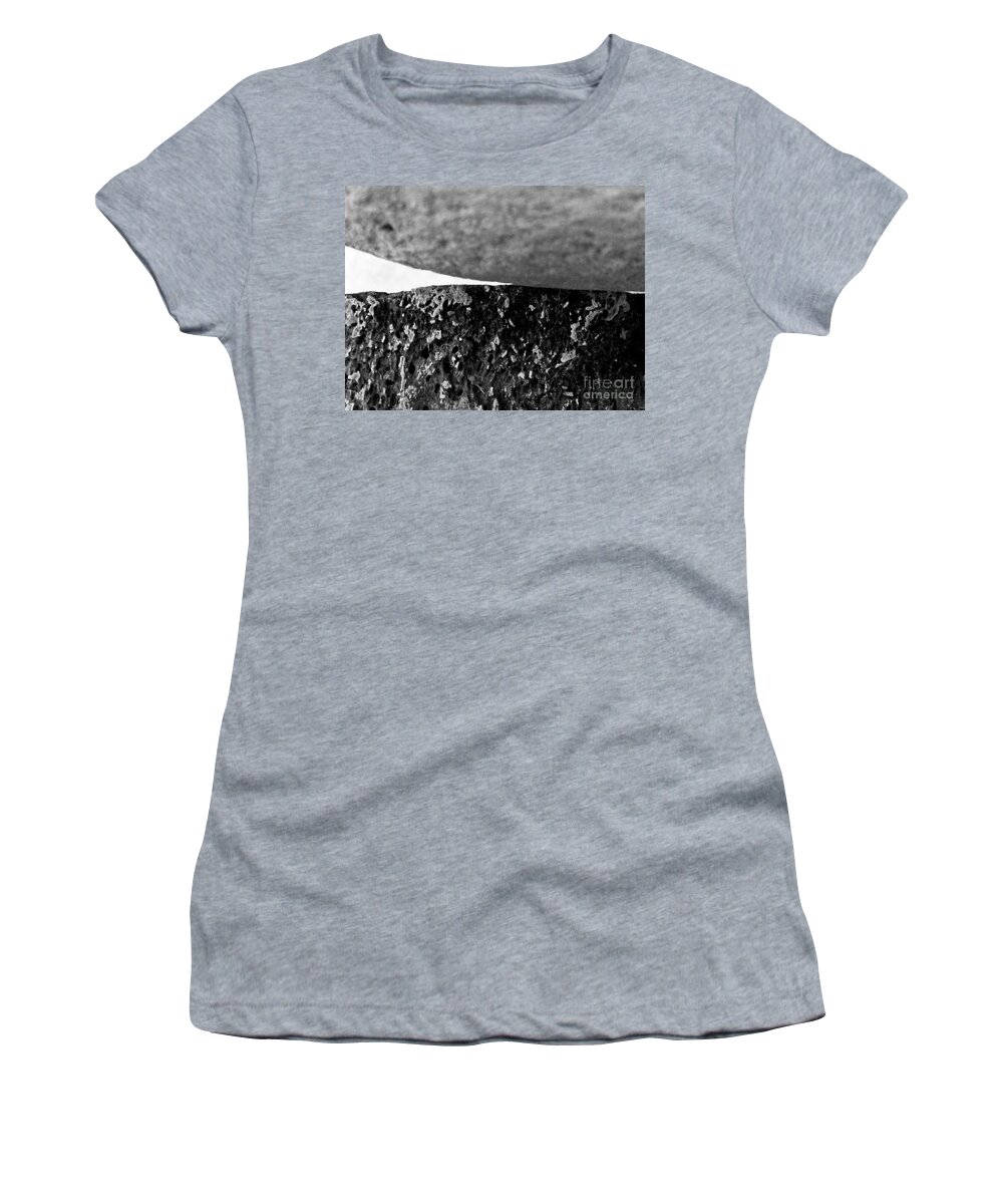 Black And White Women's T-Shirt featuring the photograph Surface 7 by Fei A