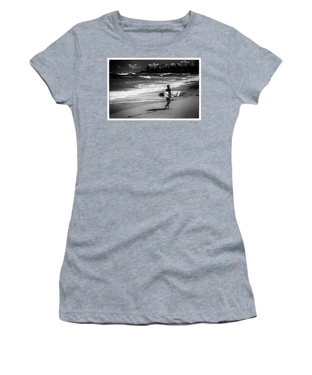 Pacific Women's T-Shirt featuring the photograph Surfer Girl by Theresa Tahara