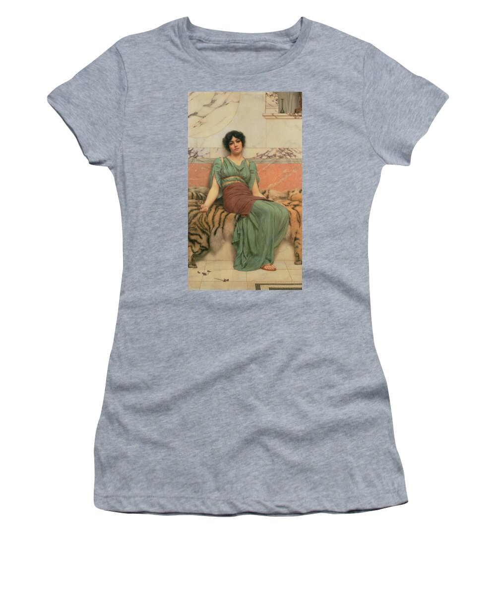 Victorian Women's T-Shirt featuring the painting Sweet Dreams by John William Godward