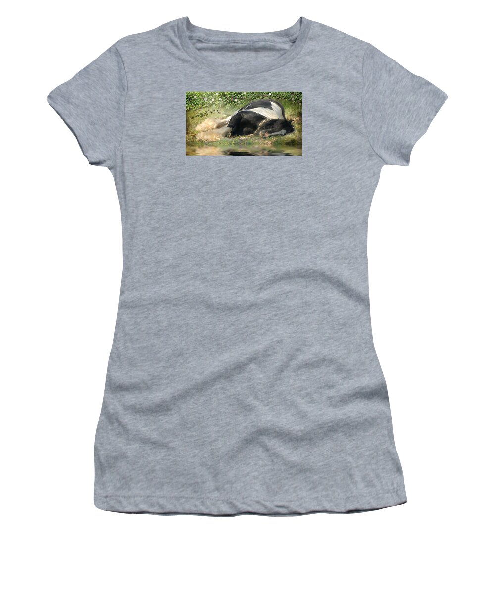 Valentino Women's T-Shirt featuring the photograph Sweet Slumber by Fran J Scott