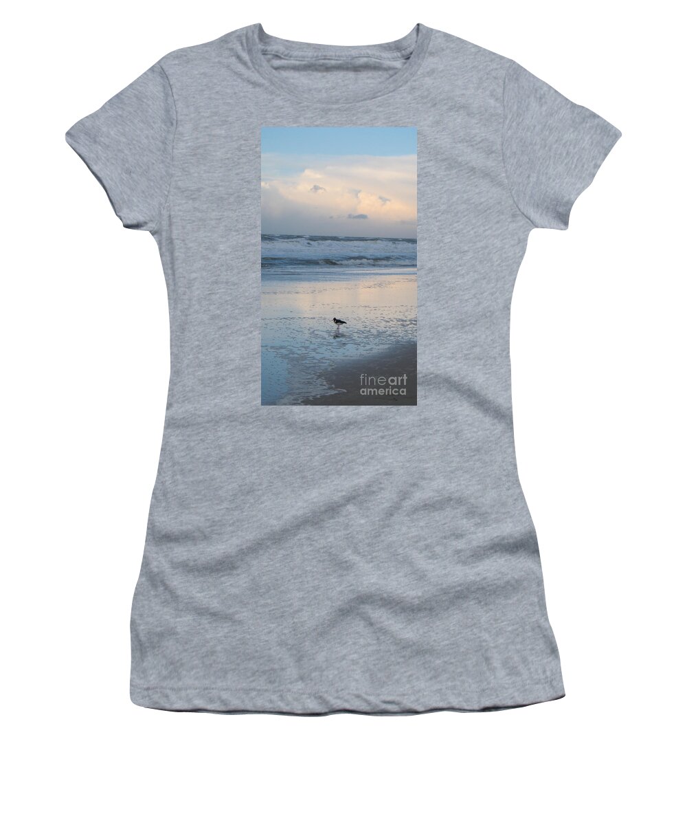 Sylt Pastel Reflections Women's T-Shirt featuring the photograph Sylt pastel reflections by Heidi Sieber