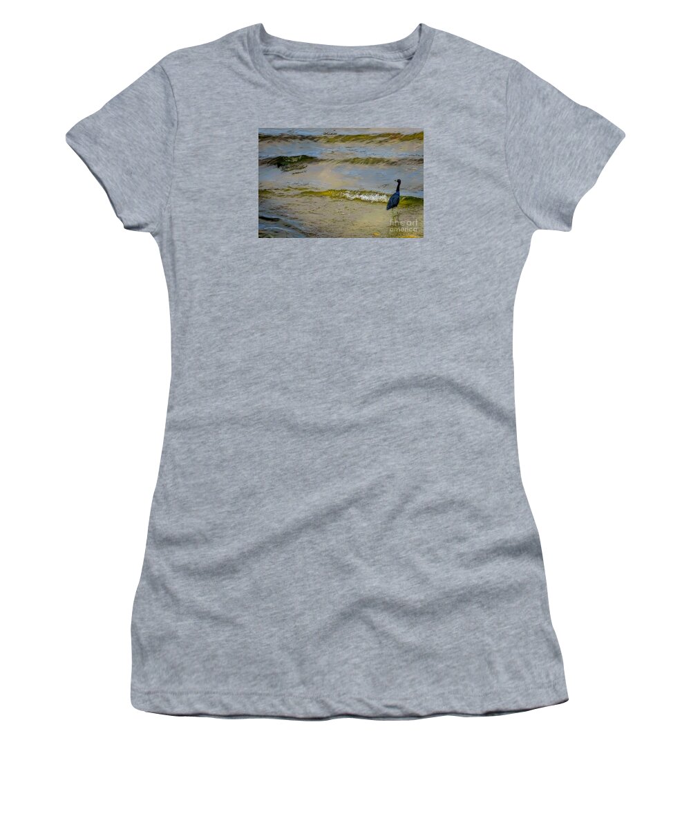 River Women's T-Shirt featuring the photograph Tales Of The Indian River by Olga Hamilton